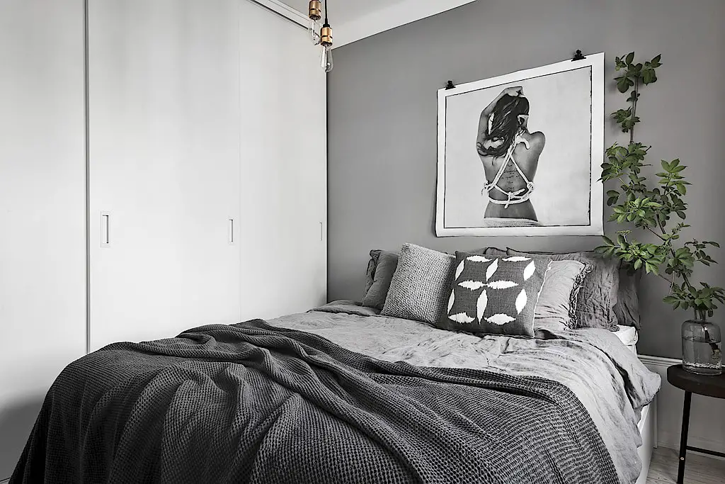 北欧小户型的灰色魅力-22