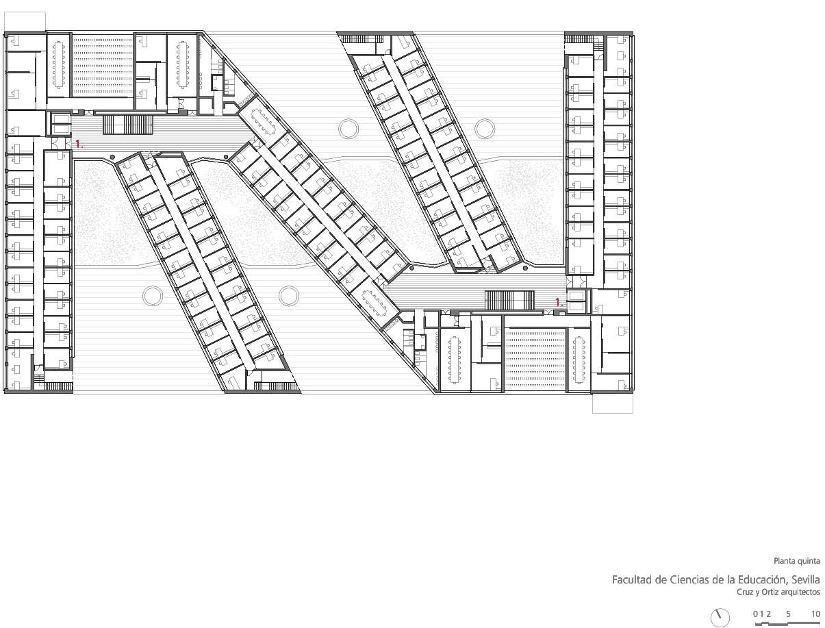塞维利亚大学科学教育学院 · 创新的叠加建筑设计-59