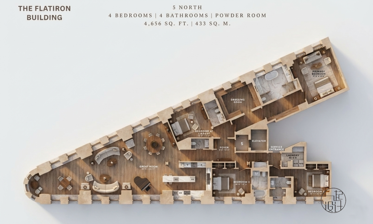 纽约熨斗大厦改造项目丨美国纽约丨Studio Sofield-47