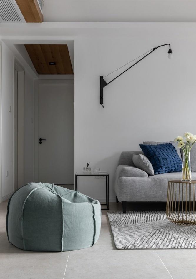 菲拉设计丨平层北欧休闲风，原木元素打造舒适空间-4