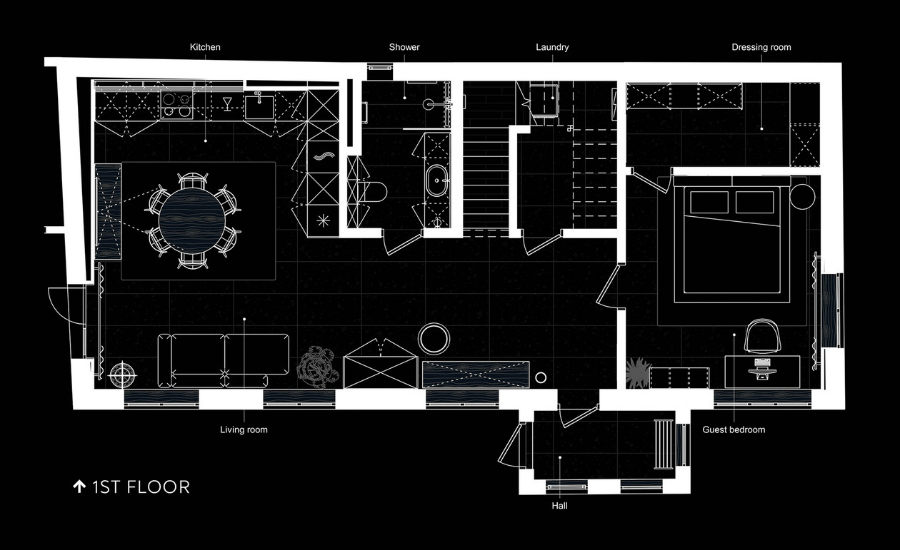 167㎡原木色系室内设计-2