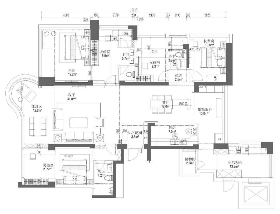 合群·天合名门丨中国汕头丨远校空间设计-36