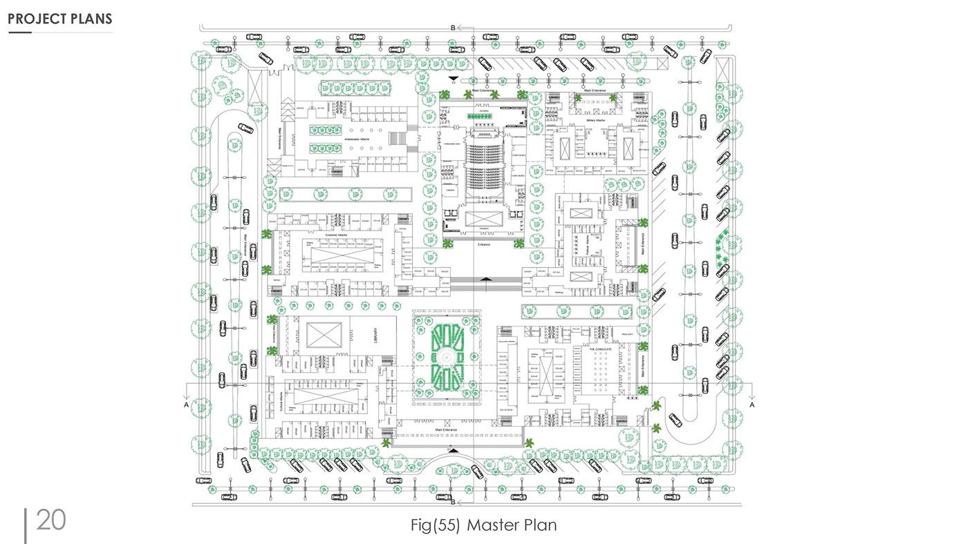 埃及驻科威特大使馆设计丨Architectural Design Projects-10