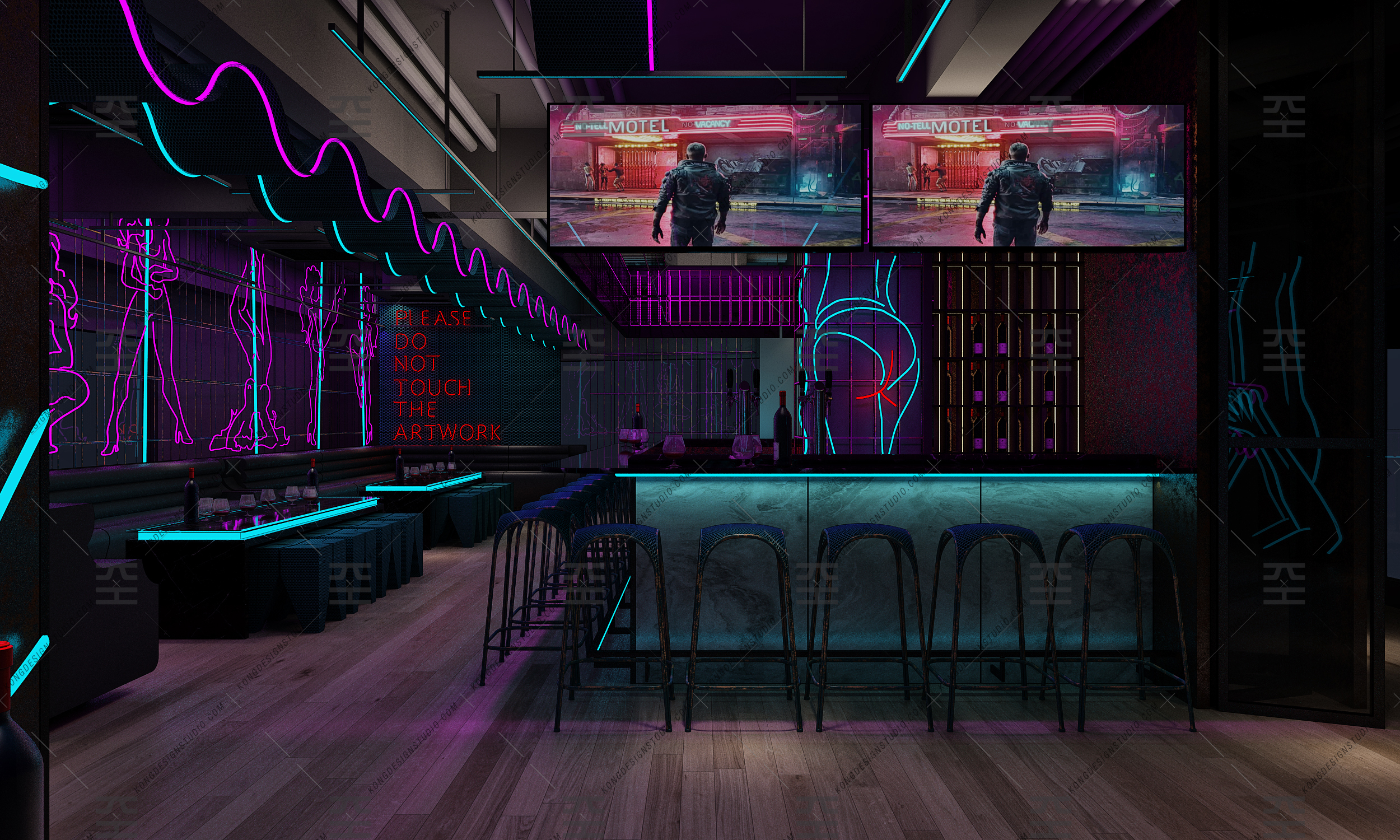 19/ Cyberpunk Bar Concept-12