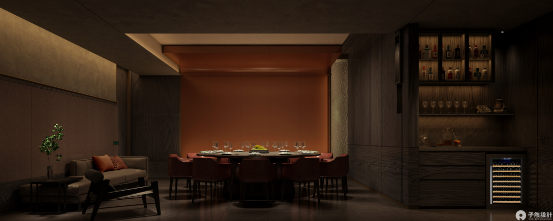 鸽子侯餐厅设计丨中国西安丨子然设计-44