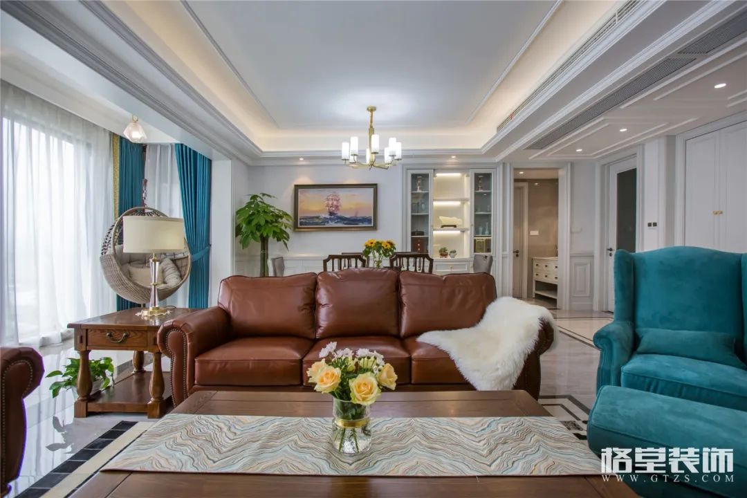 现代美式灰色调空间，优雅轻奢典范之家-2