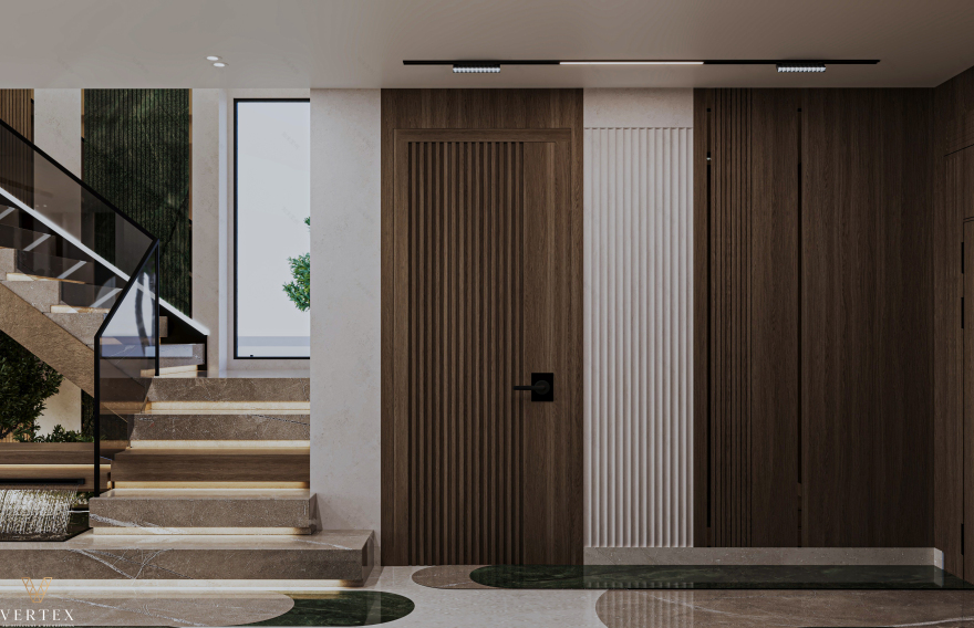 别墅楼梯与入口设计-11