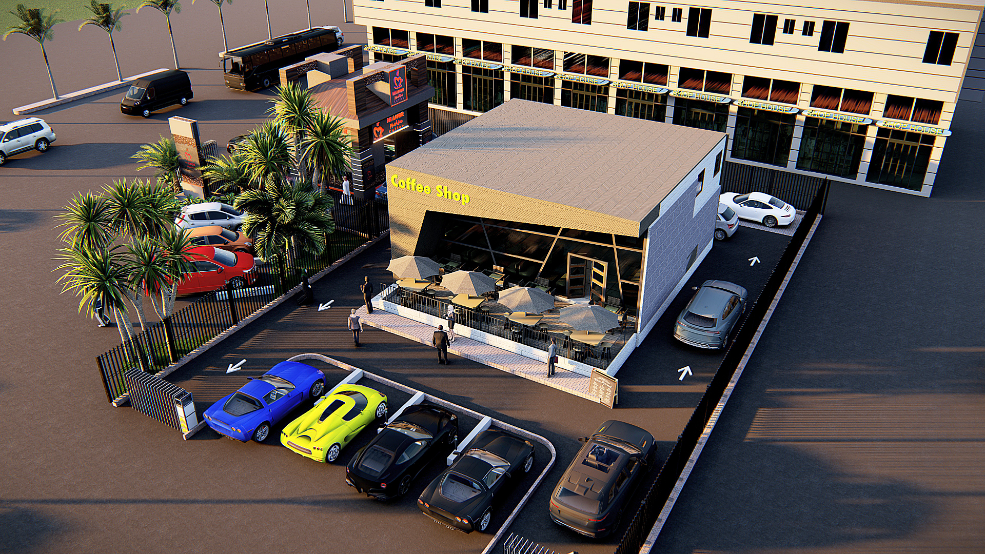 تصميم لمطعم ودرايف ثرو بالسعوديه-8