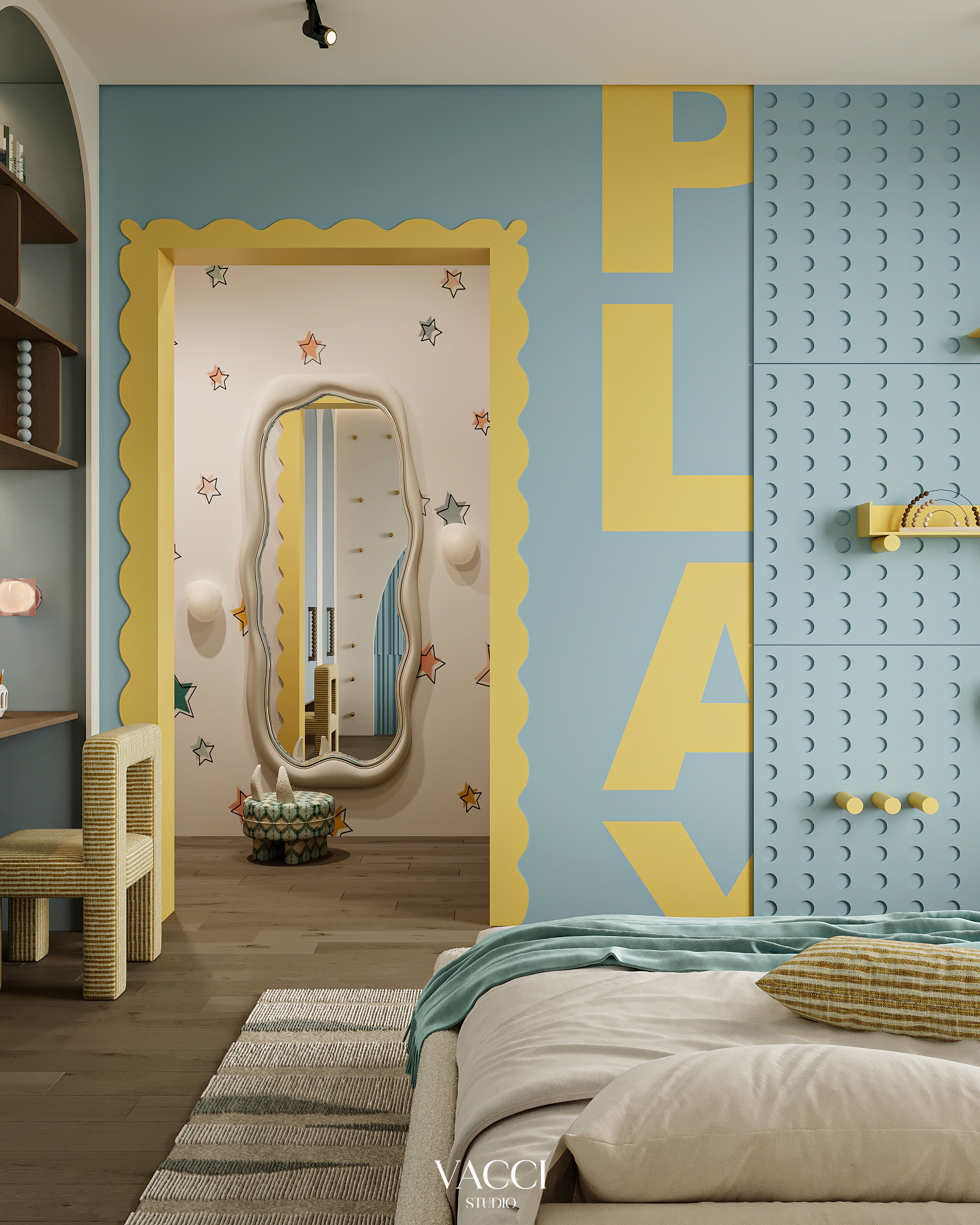 儿童卧室丨沙特阿拉伯利雅得丨Vacci Studio-11
