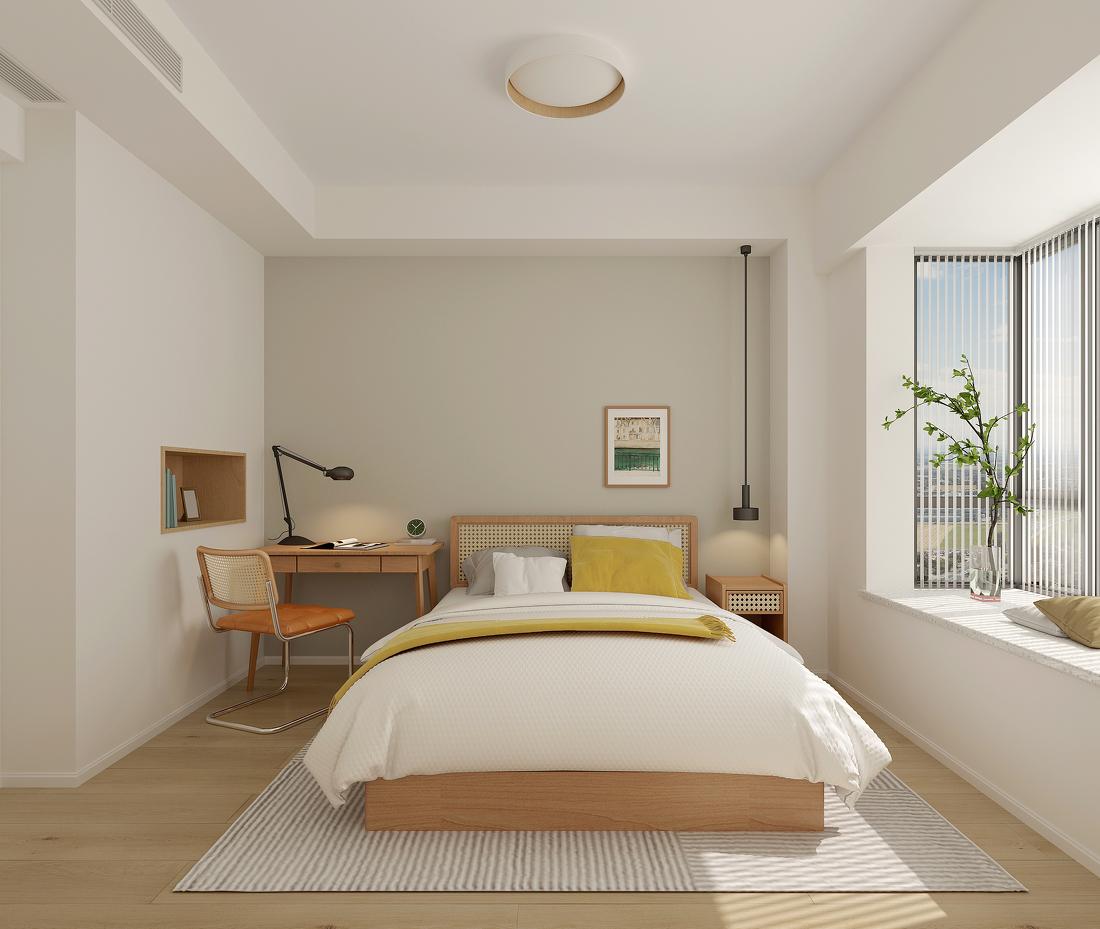 海南五指山市怡政苑小区现代清新主卧设计丨中国五指山-2