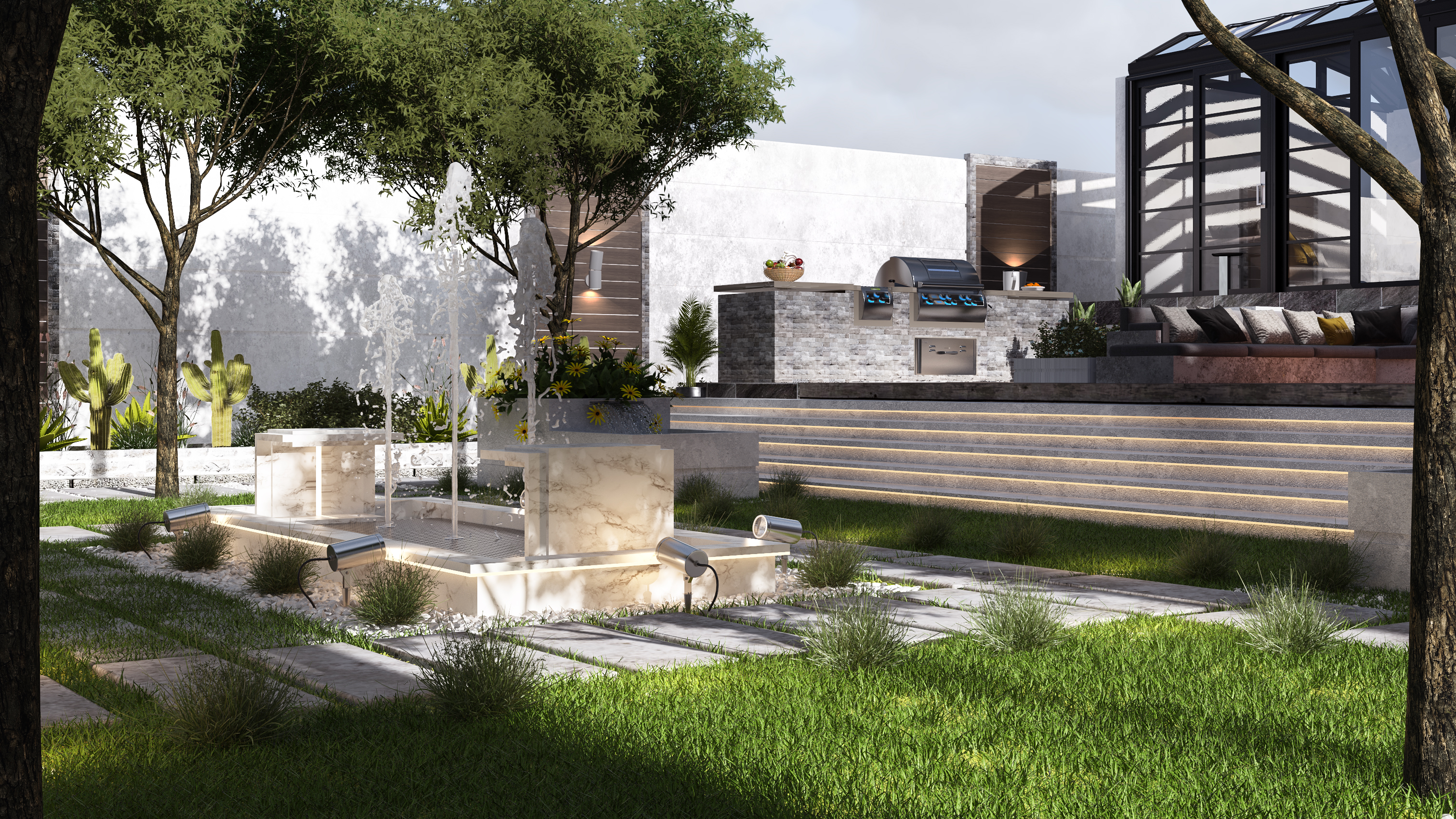 私人别墅景观设计-1