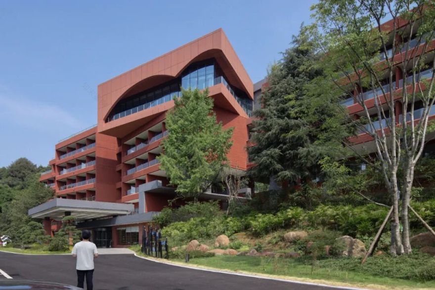 红砂岩建筑,丹棱老峨山居度假酒店-1