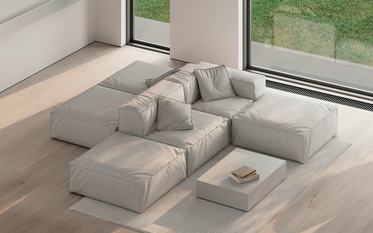 白色系极简风住宅设计-1