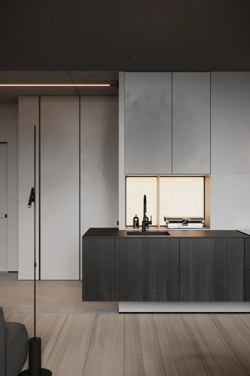 乌克兰极简诗意的小型住宅丨乌克兰基辅丨4 Balance Design-7