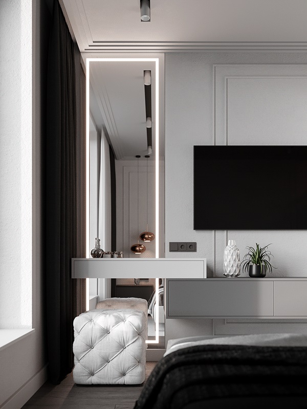 59㎡简约风小空间公寓设计 既舒适又精致！-11