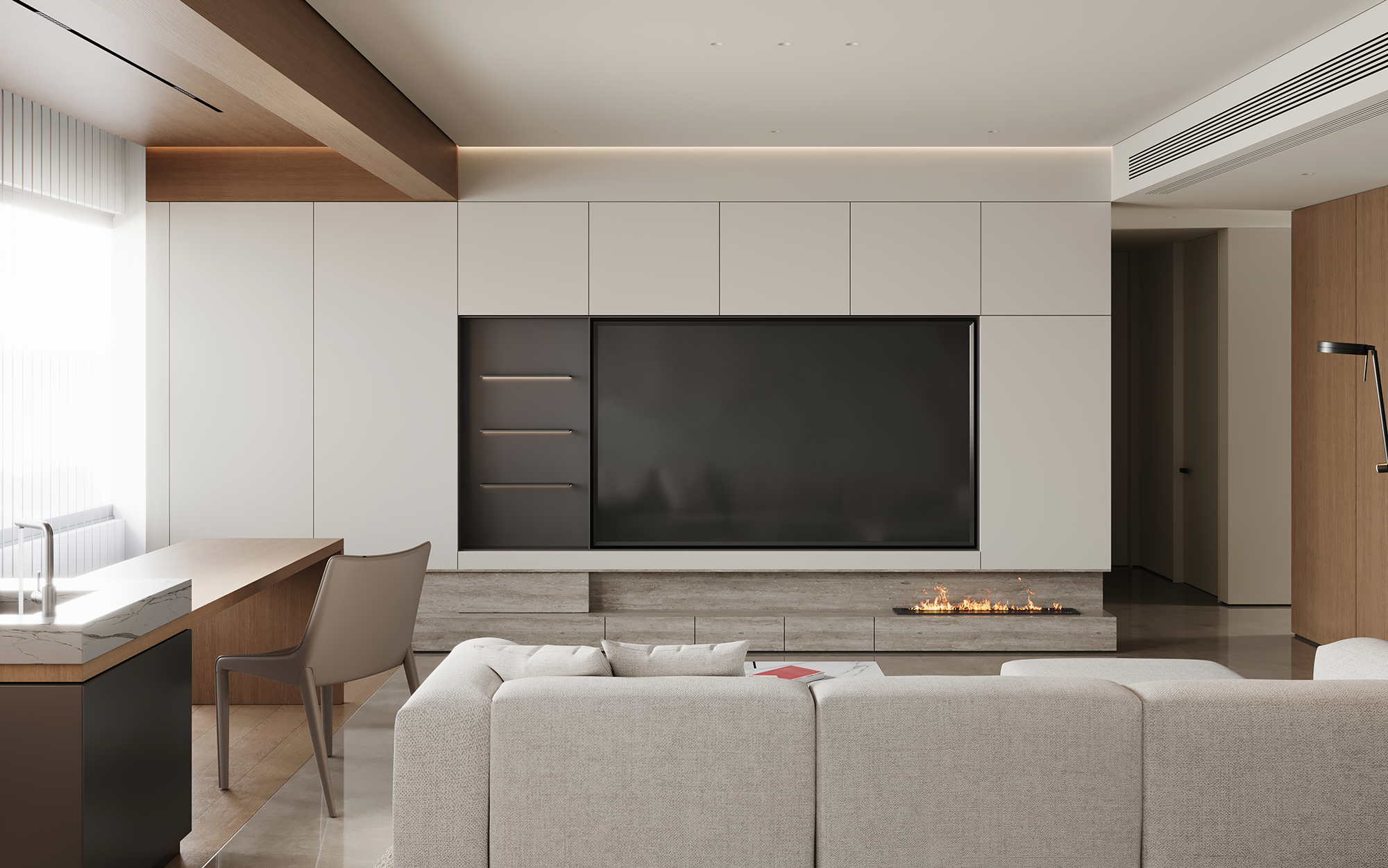 温州 170㎡极简平层丨中国温州丨魔戏空间设计-11