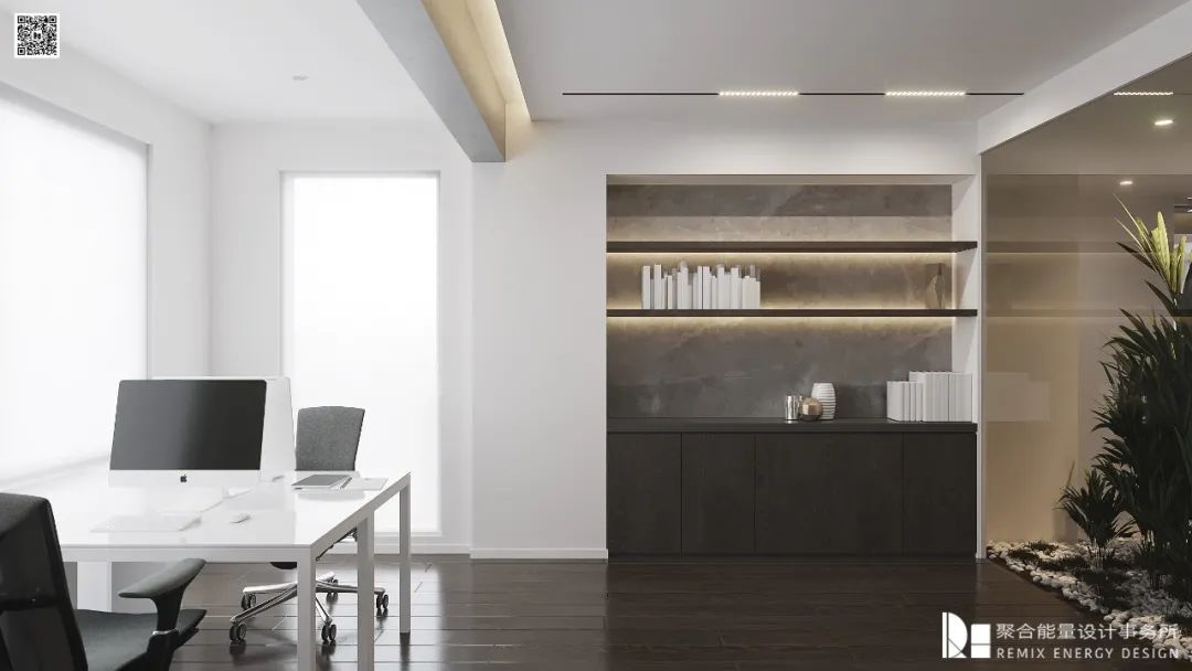 浙江丽水金融办公空间 | 动静明暗的和谐分割-12