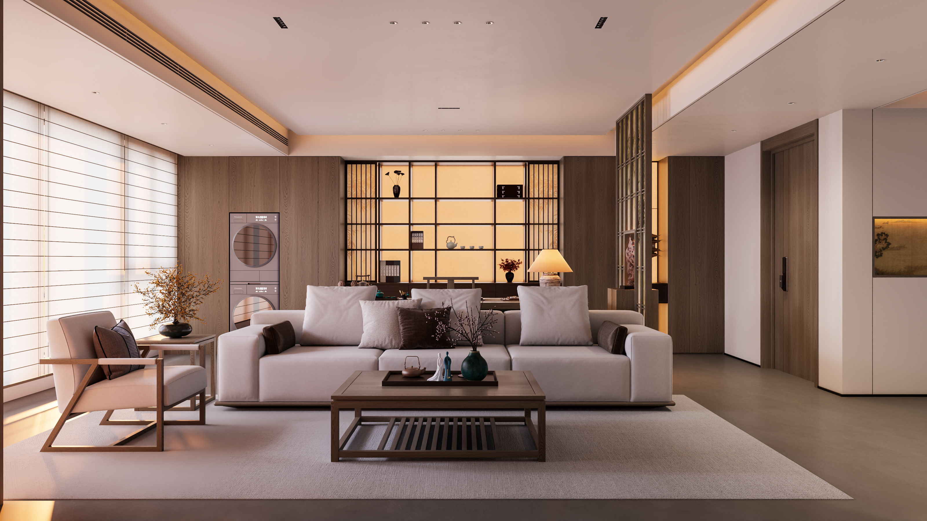 极简空间中融入宋式美学元素，打造温馨、自然、和谐-2