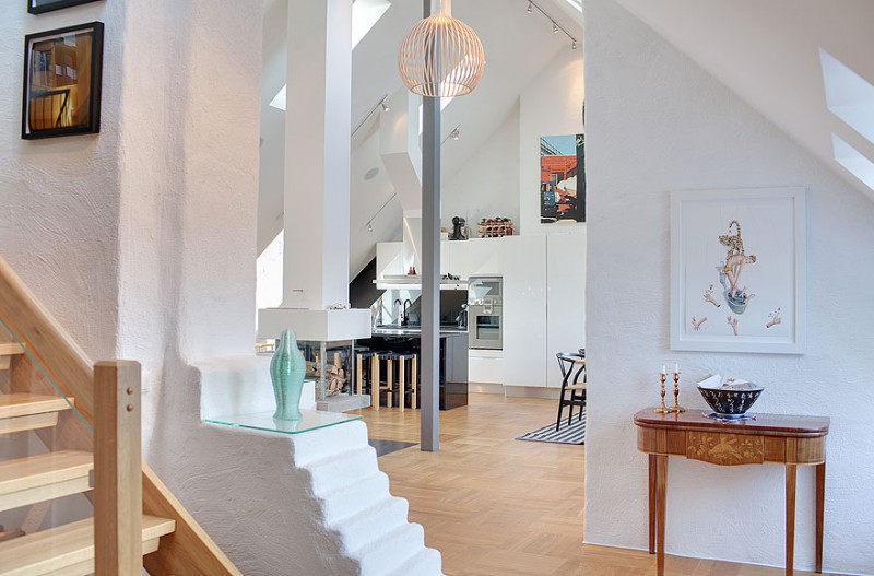 Scandinavian Design Impressive Attic Penthouse in Östermalm, Stockholm-29