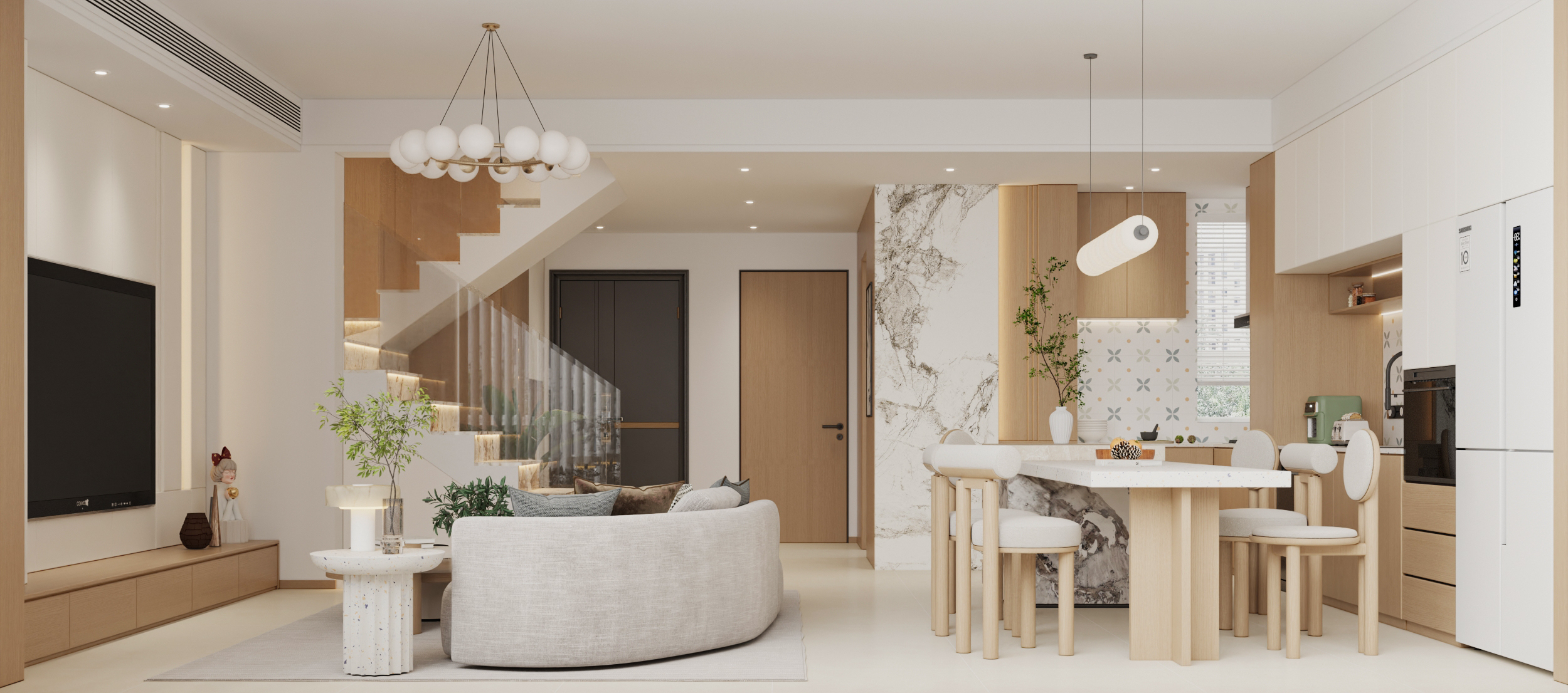 武汉-半岛九里 叠拼原木风设计-2