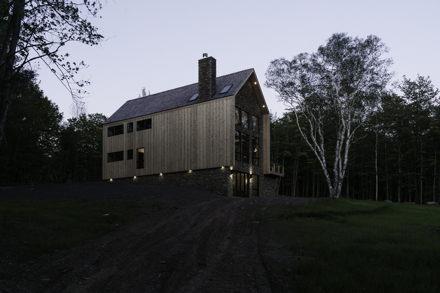 美国杉树与石小屋-13