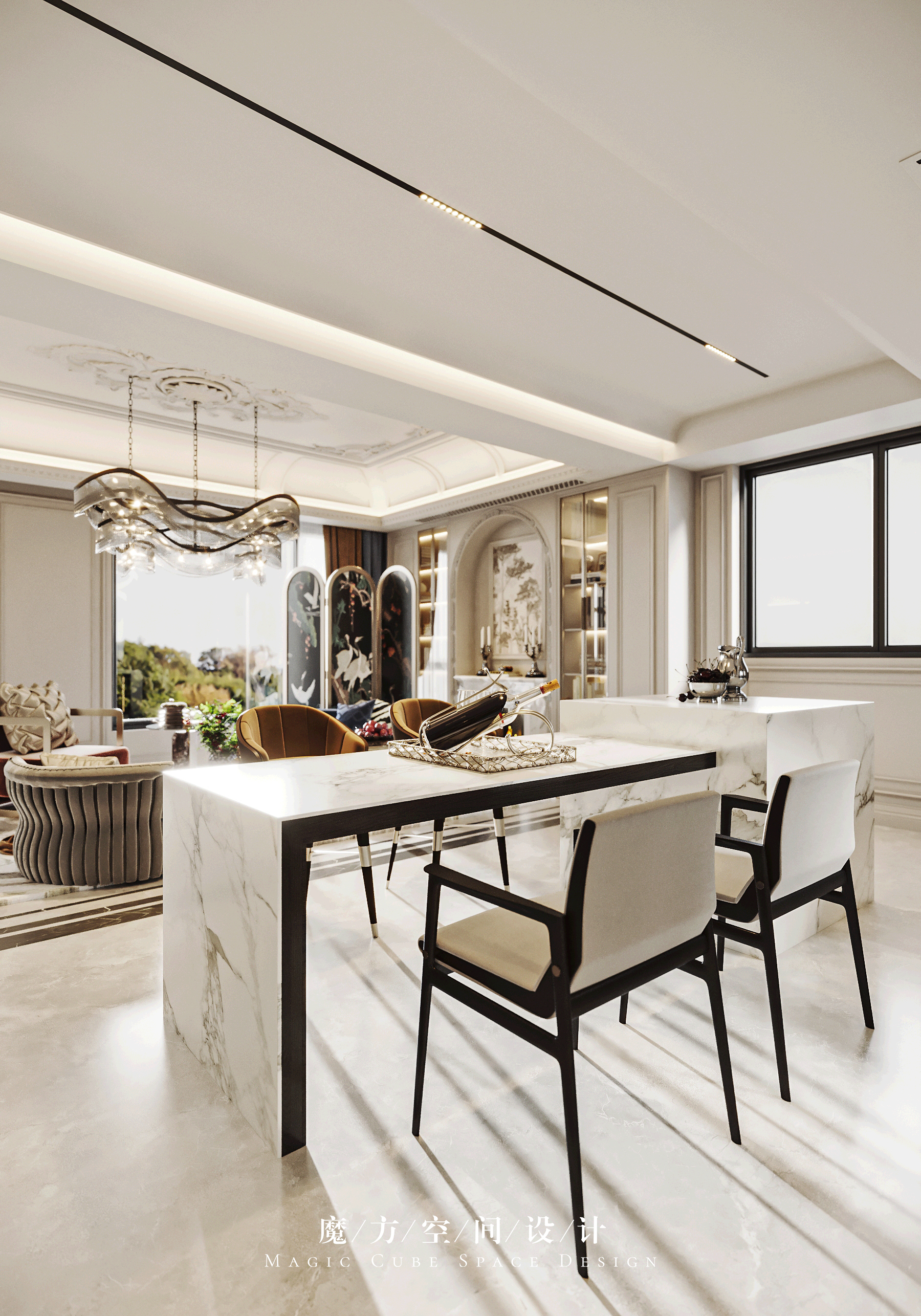 北京•法式复古别墅项目丨中国北京丨魔方空间设计-16