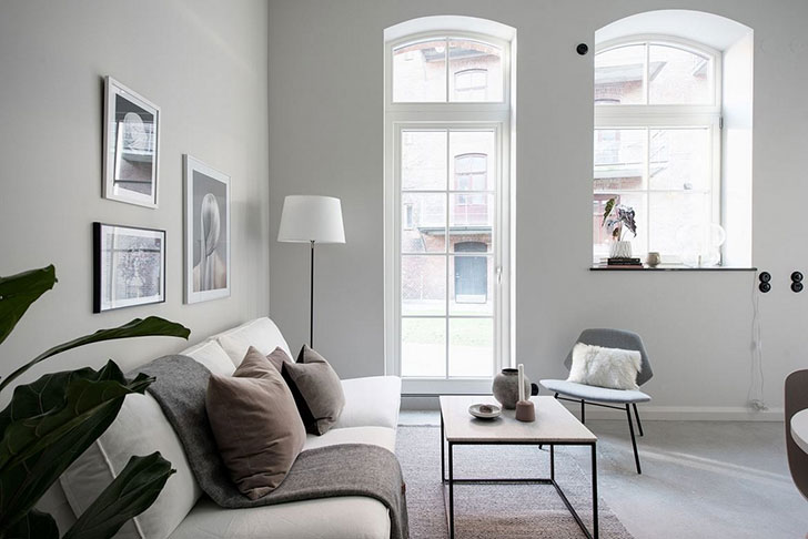 斯德哥尔摩一居室公寓 | 柔美室内设计-6