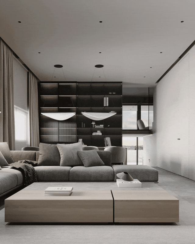 利雅得顶层复式公寓设计丨沙特阿拉伯利雅得丨LeQB Architects-5