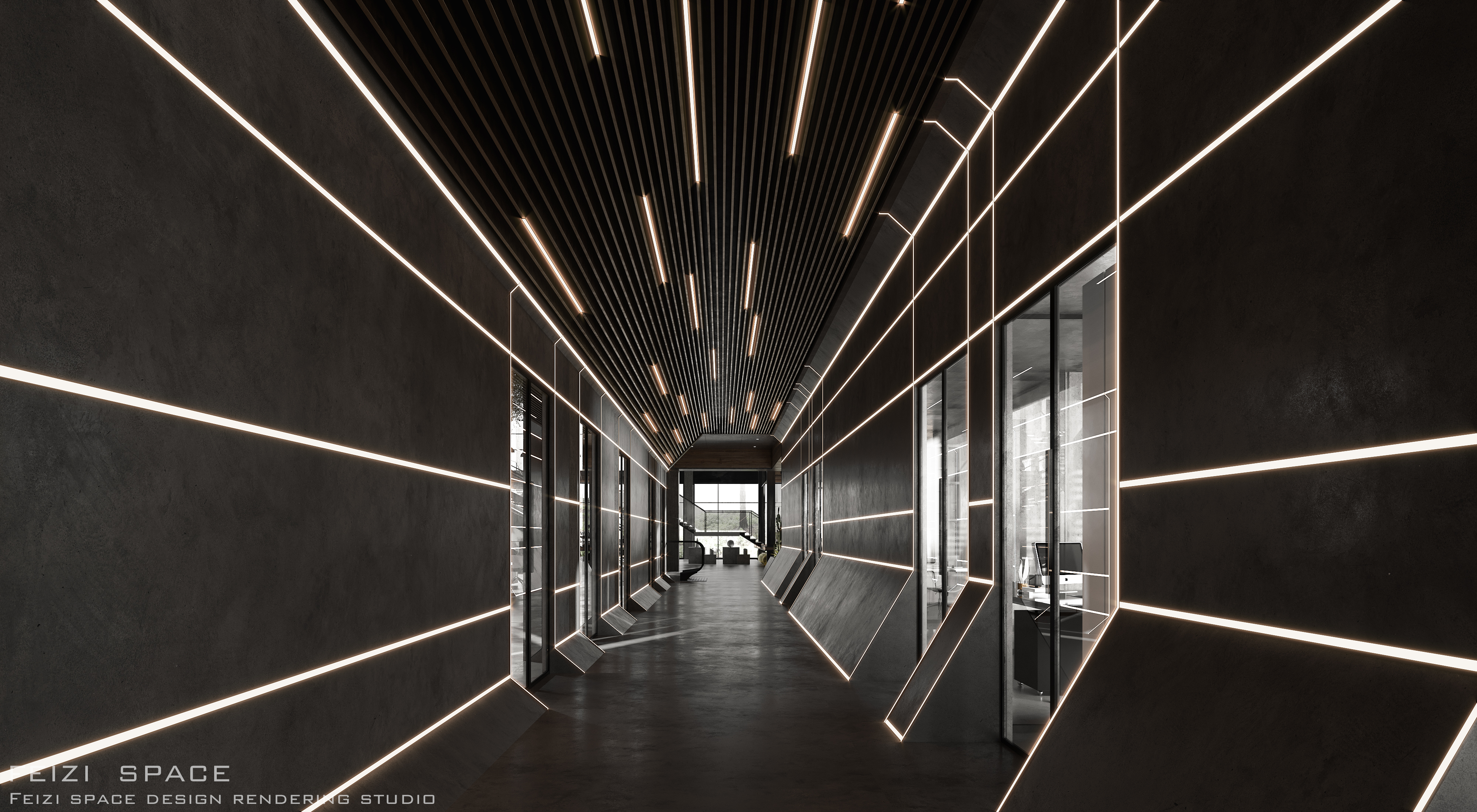 超写实CR办公空间设计效果图，corona渲染器渲染-14