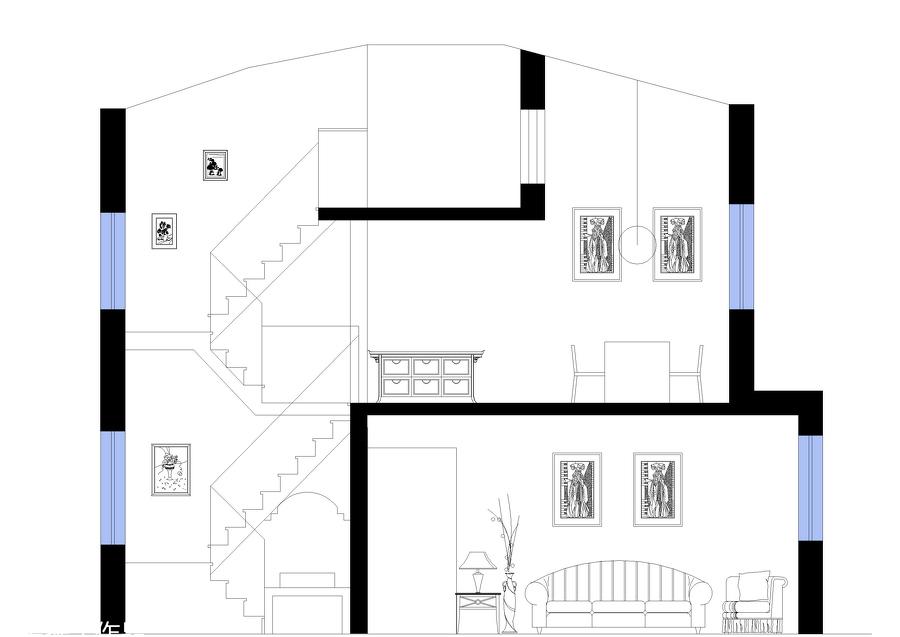 93 平米顶层空间“空中别墅”改造设计-0