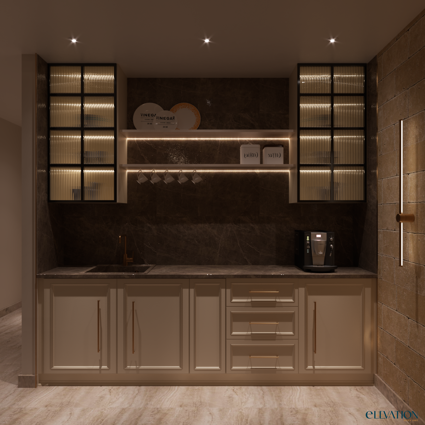 staircase and kitchenette-4