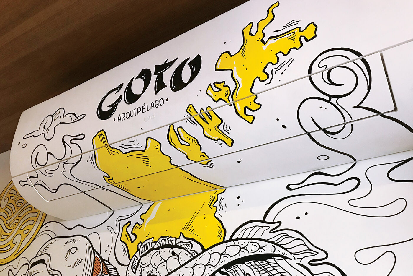 Goto 日本料理餐厅墙绘设计-9