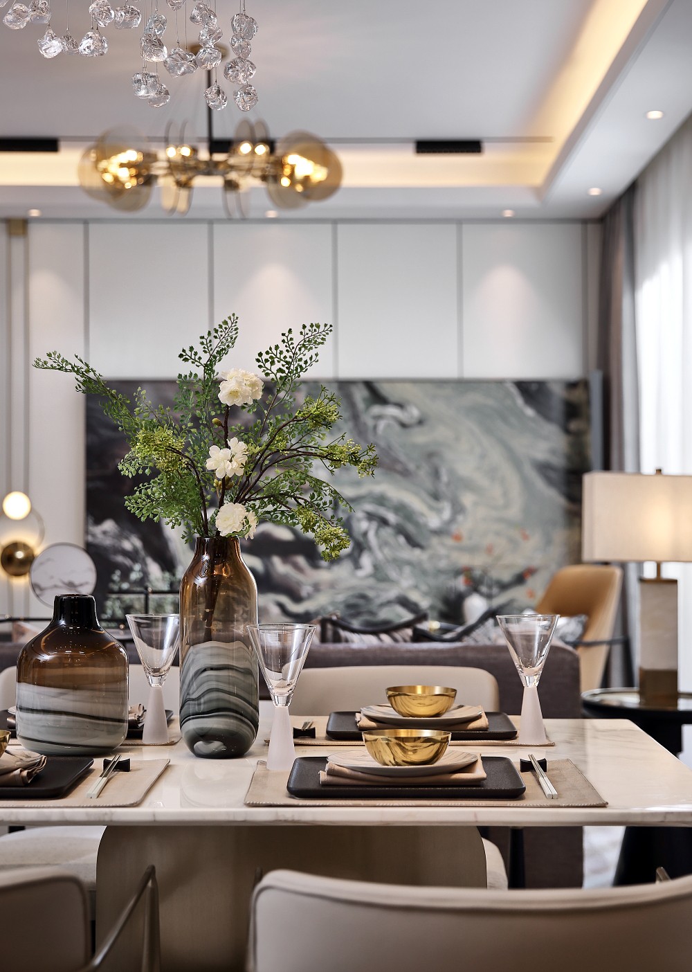 禧悦台项目二期18#新东方风格样板房-17