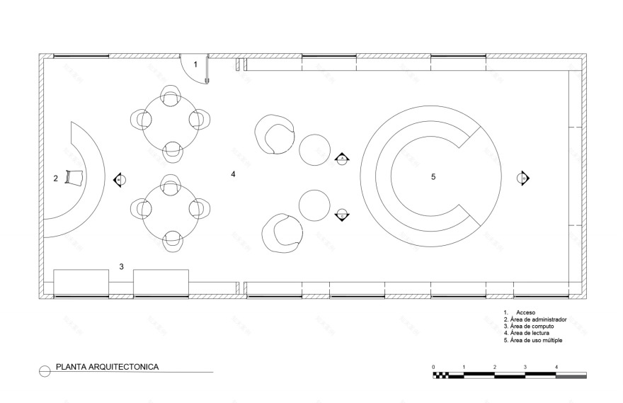 Cereso Femenil Library 图书馆翻新项目丨墨西哥丨Proyecto Reacciona A.C-12