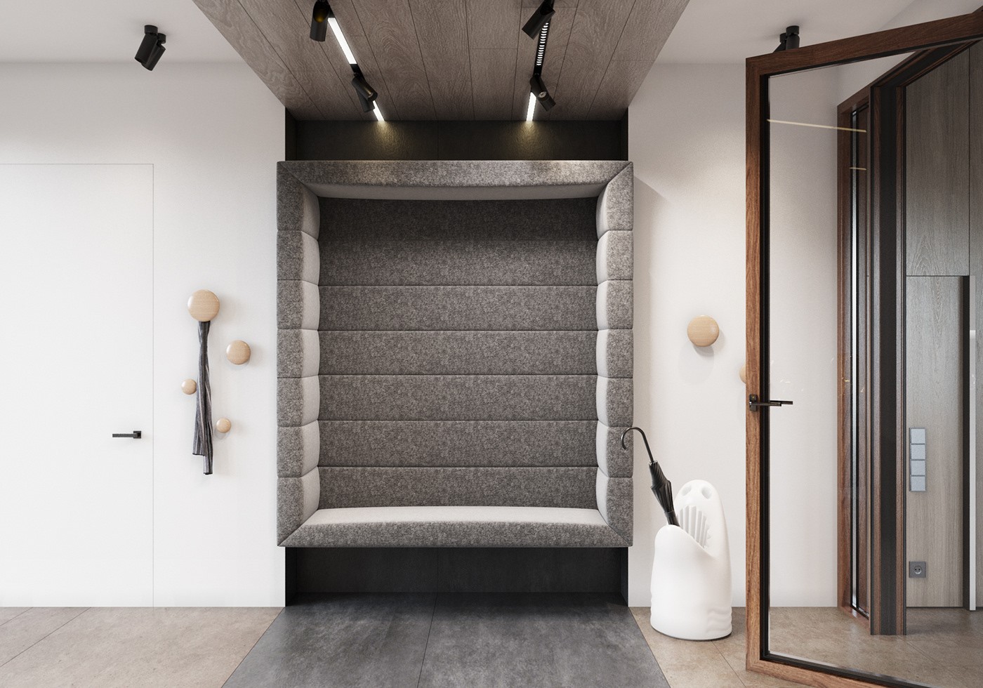 莫斯科中性单色调乡间别墅-18