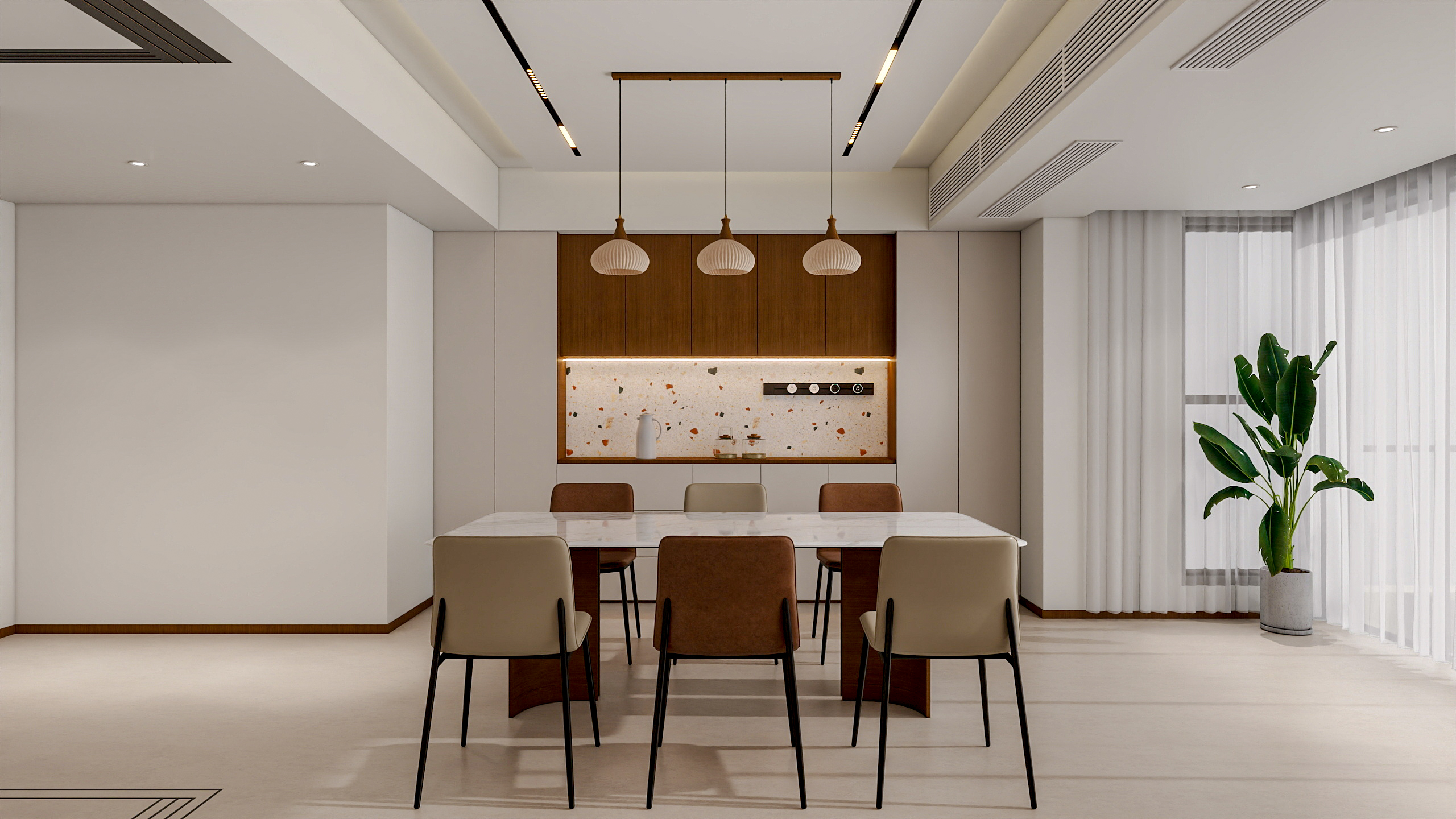 四川成都花间君邸（603平方现代极简底跃四居室）-10