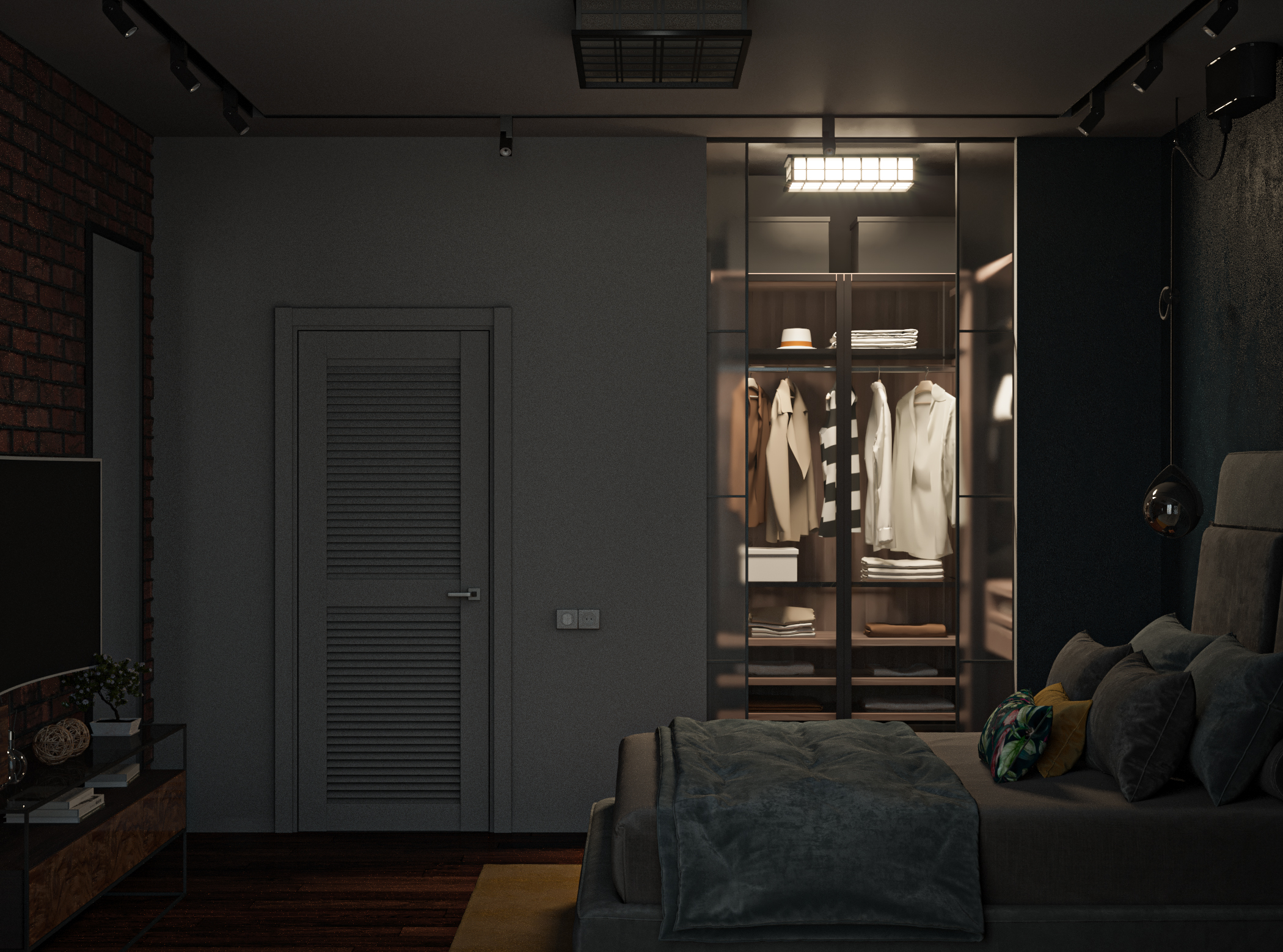 Loft 风格卧室设计-15