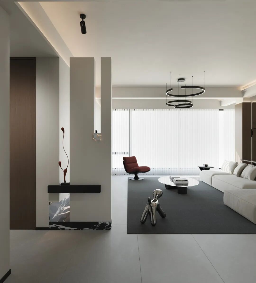 150㎡现代简约丨卓悦城·天阔丨中国湖南丨纵向·空间设计-7