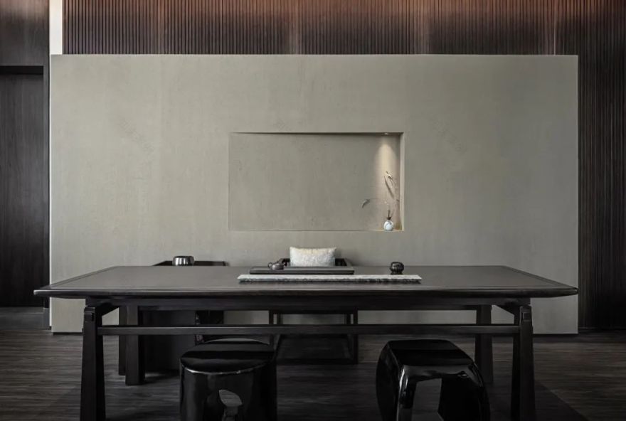 乾园会所 · 东方美学的现代食享空间丨禾田营造-53