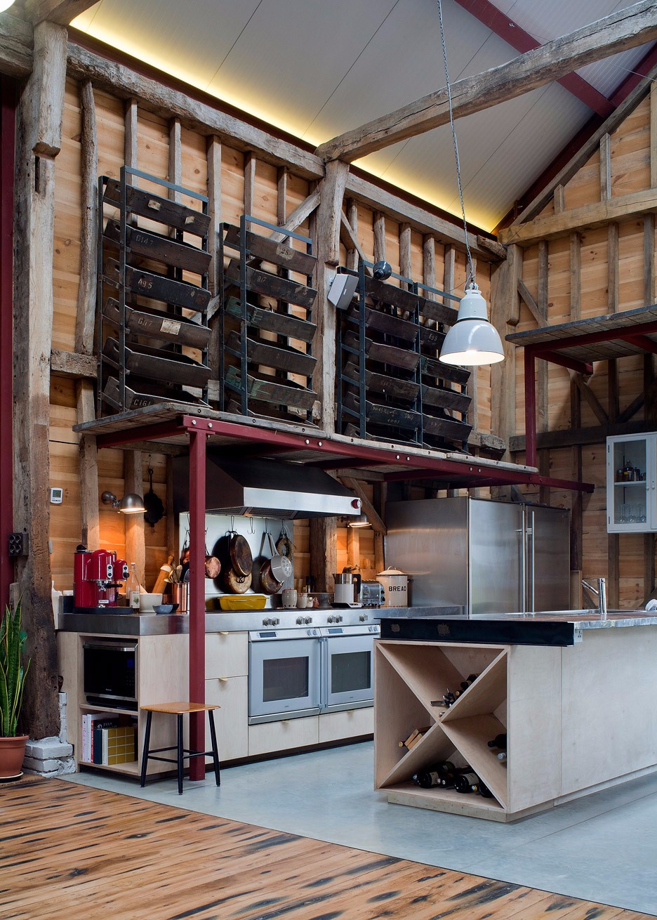 18世纪谷仓改造的，历史农业建筑风格的私人住宅-2