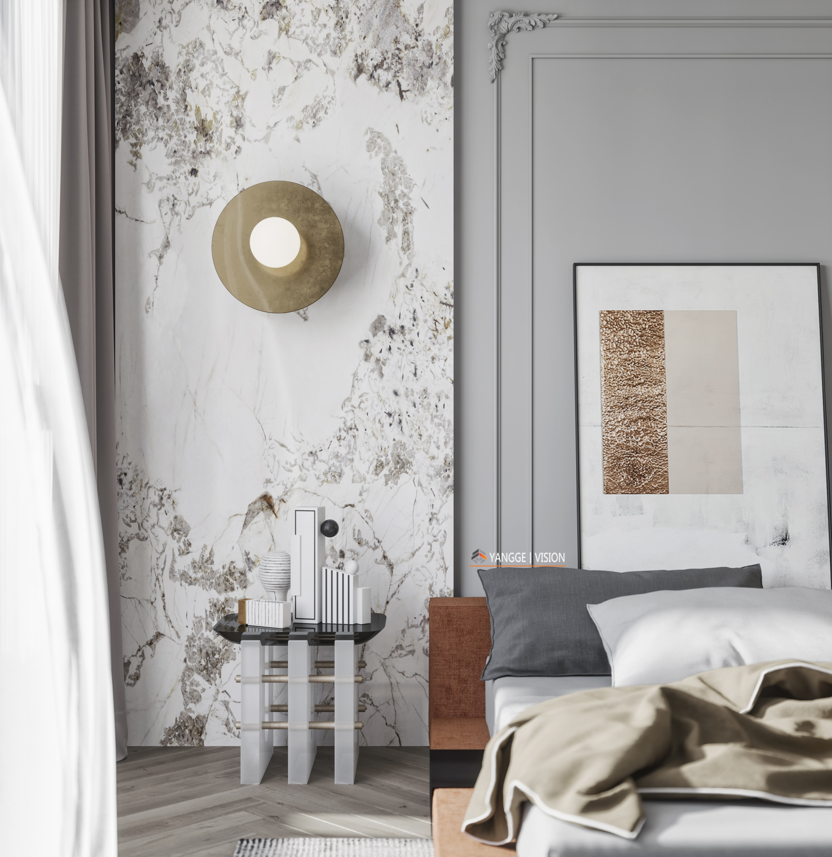 现代轻奢风客厅设计，精致生活品味-8