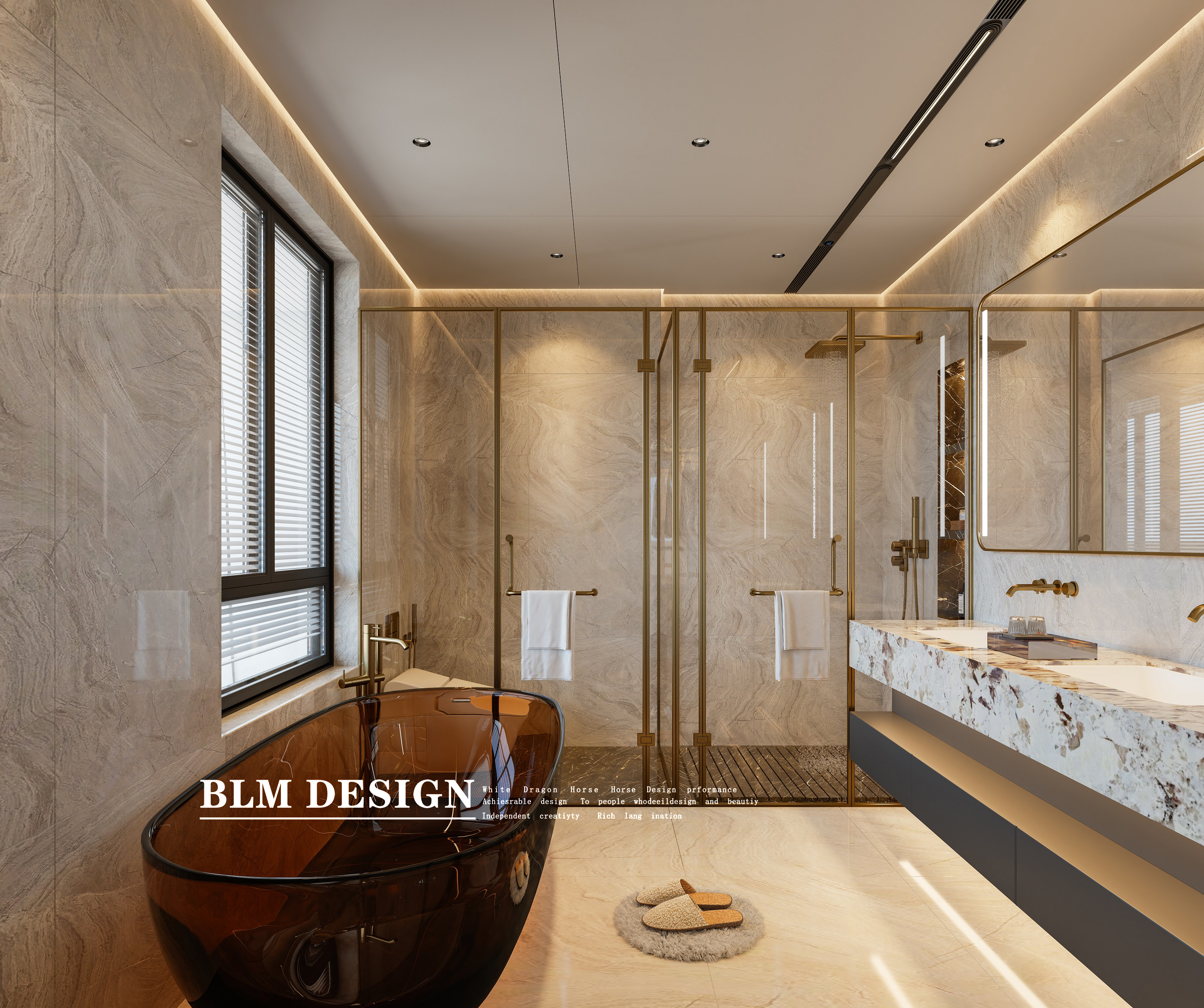 意式轻奢风-白龙马效果图-14