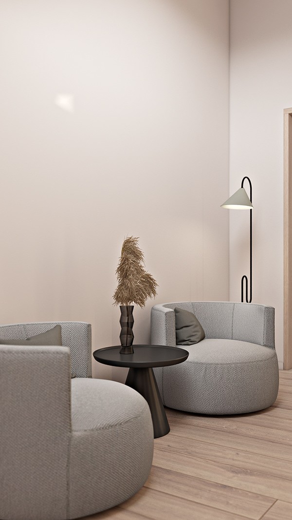 原木与浅灰色室内设计-25