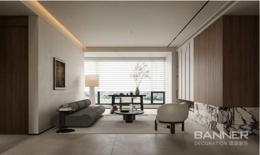 段峰 公园时光 230㎡中古风丨旗盛装饰-21