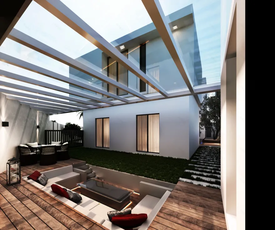 尼日利亚拉各斯私人住宅 | 双庭院融入热带现代设计-13