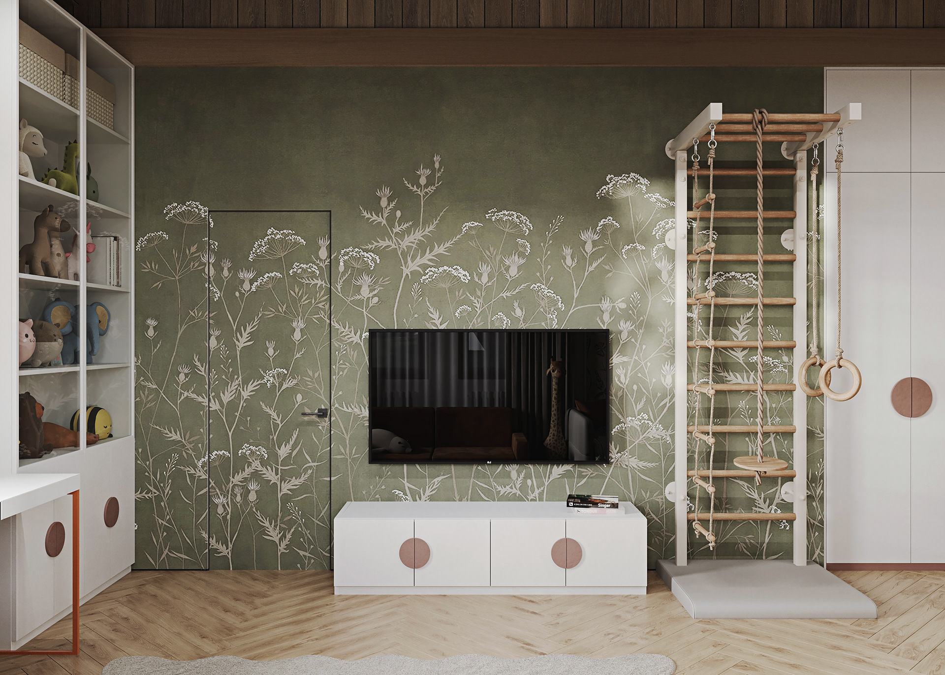 Girls Bedroom · Cottage（女孩卧室 · 小屋）丨俄罗斯新西伯利亚丨Alisa Ostapnko-3