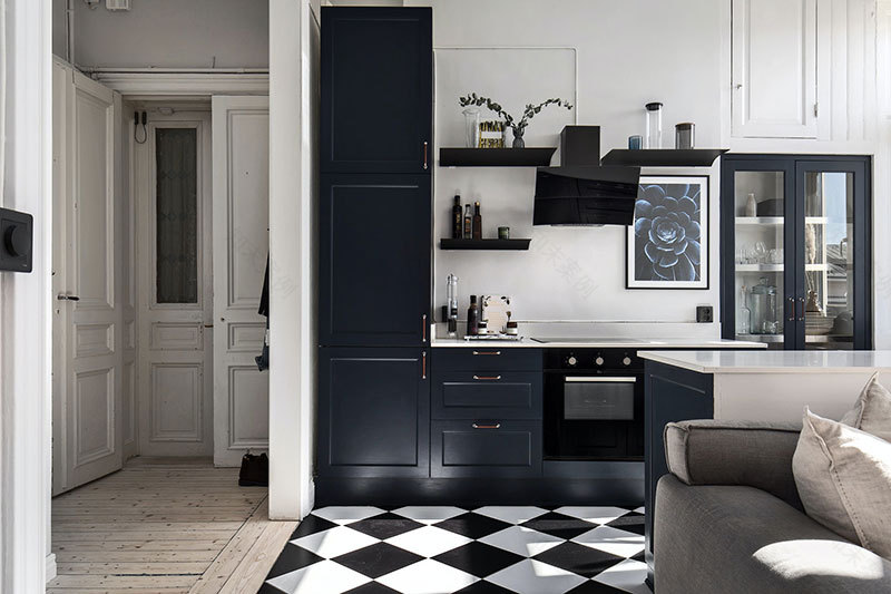 迷你黑白公寓 | 小空间大利用-13