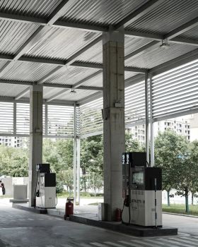 豫达美术馆加油站丨中国河南丨主持建筑师姚清轩