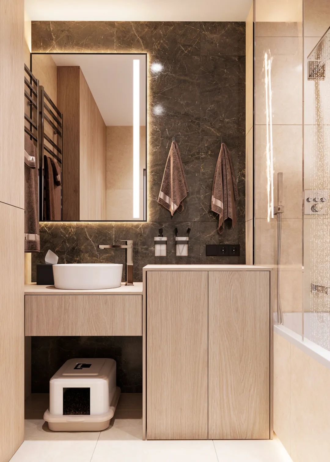 巴塞罗那 95㎡温暖柔和两居室丨西班牙巴塞罗那丨NOVOSAD ARCHITECTS-23