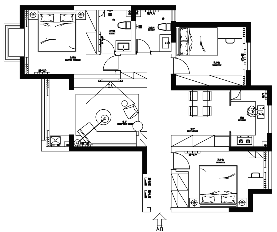 完工首发丨二七区中铁电气化家园，128㎡现代简约，让空间回归纯粹-13
